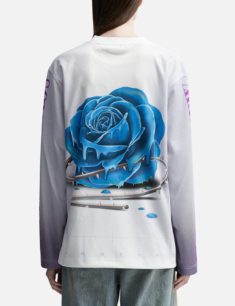 【送料&関税込】Burberry Rose-printed Crewneck T-shirt Burberry Rose-Printed Crewneck T-Shirt - POIZON