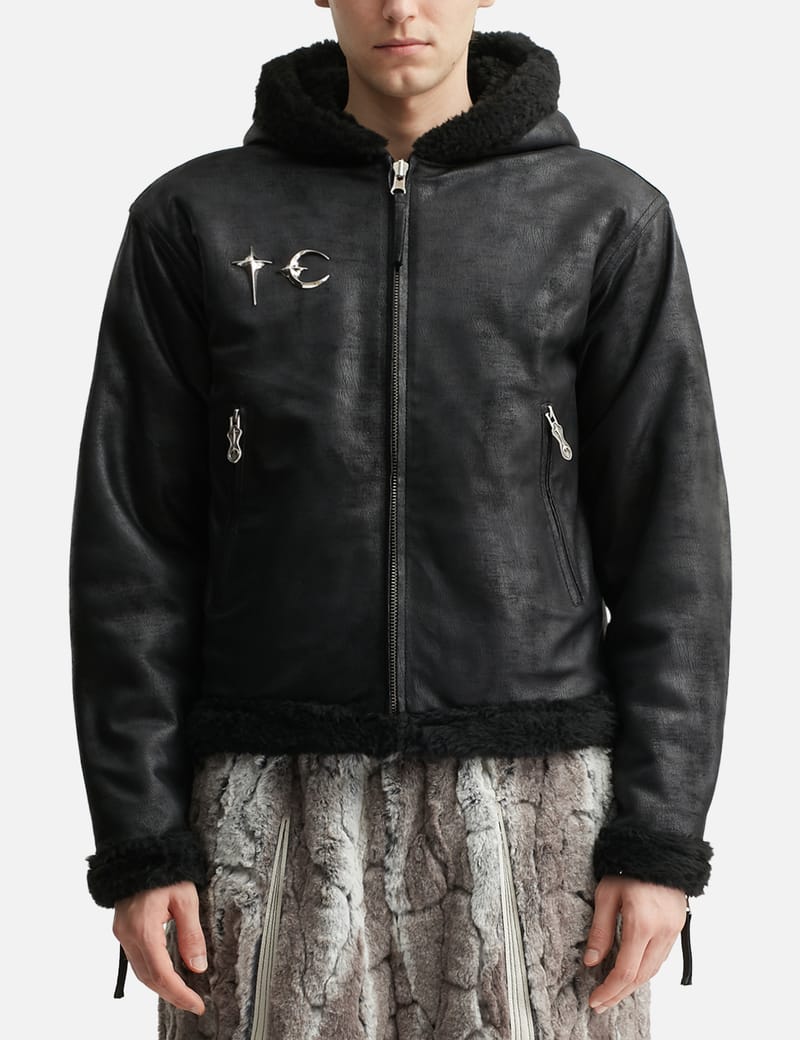 サグクラブ - TC Leather Puffer Jacket | HBX - ハイプビースト