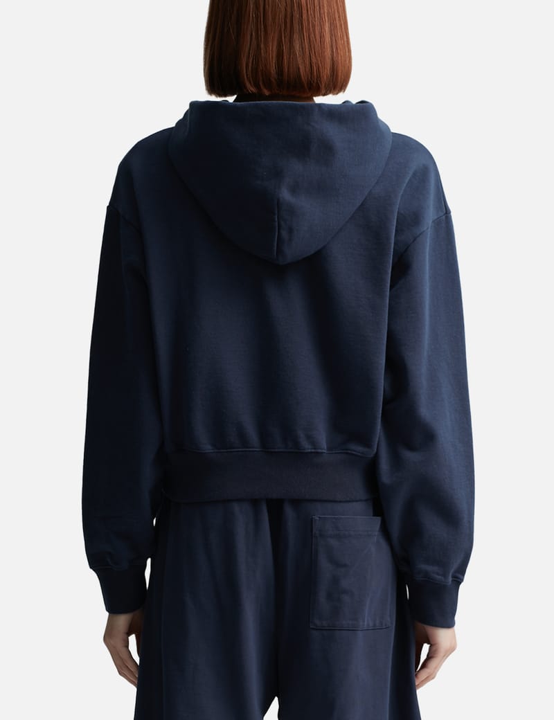 Sporty & Rich - Home Run Cropped Zipped Hoodie | HBX