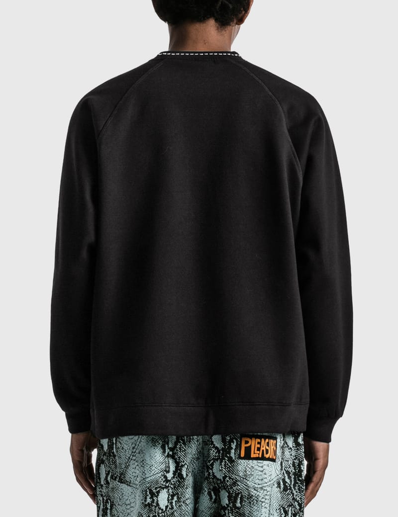 24AW【REST&RECREATION】COLLAR RAGLAN SWEATSHIRT loop-wheel-crew-neck-