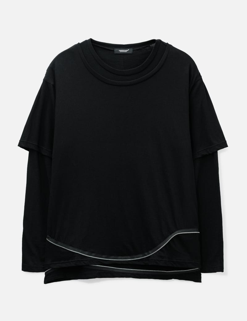 Undercover UC2F4803 レイヤード長袖Tシャツ - 前衛的なディテールが