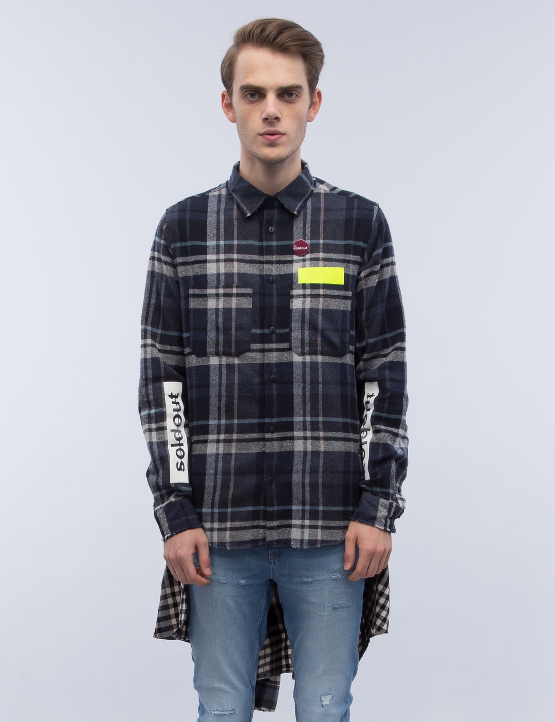 double nike check shirt