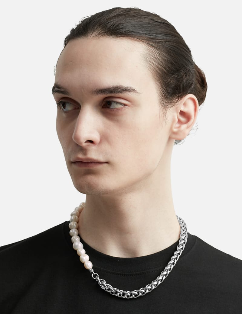 IN GOLD WE TRUST PARIS - Unisex Round Chain Pearl Necklace | HBX