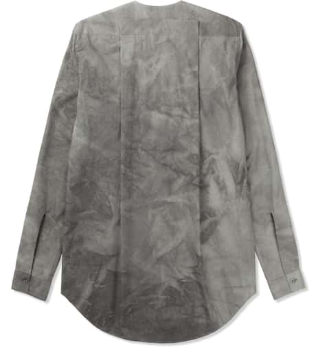 Damir Doma - Slate Grey SALIX Collarless Shirt | HBX