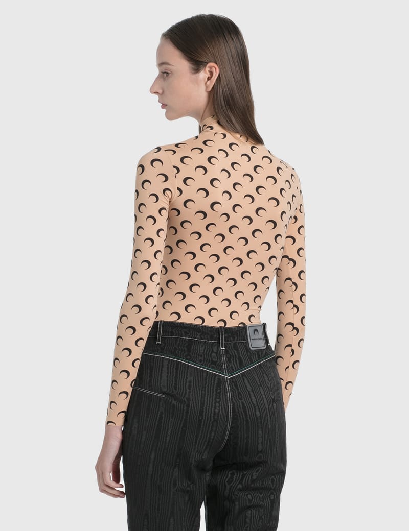 Marine Serre - Second Skin Turtleneck Moon Top | HBX - Globally