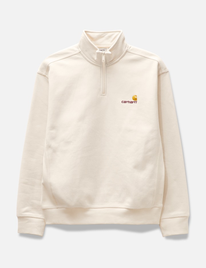 Half zip american script sweatshirt carhartt Clearance