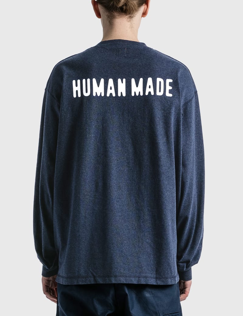 Human Made - Henley Neck Long T-shirt | HBX - Globally Curated