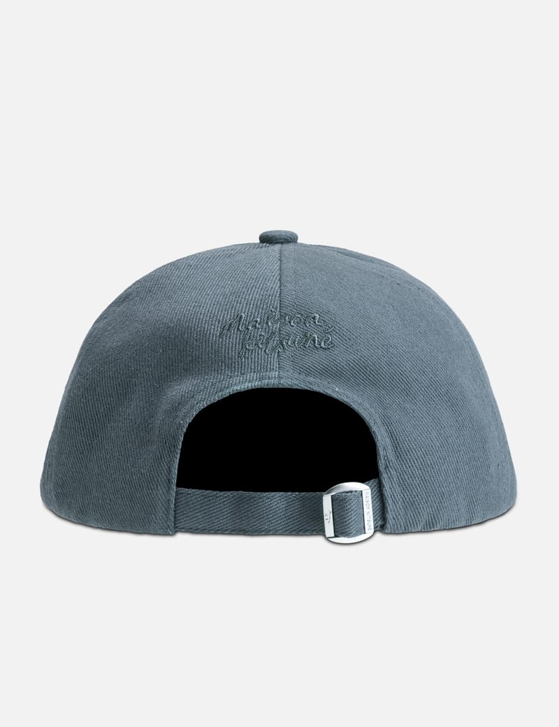 Maison Kitsuné - Bold Fox Head Leather Patch 6P Cap | HBX
