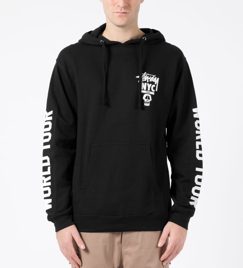 Stüssy - Black NYC Skull Tour Hoodie | HBX - Globally Curated