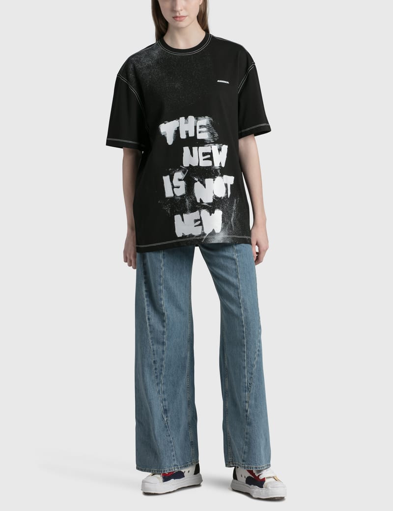 Tシャツ・カットソー ADER ERROR Tnnn t-shirt 4FT686 ☆人気☆【Ader Error x Zara】☆Graphic T-Shir.t☆black