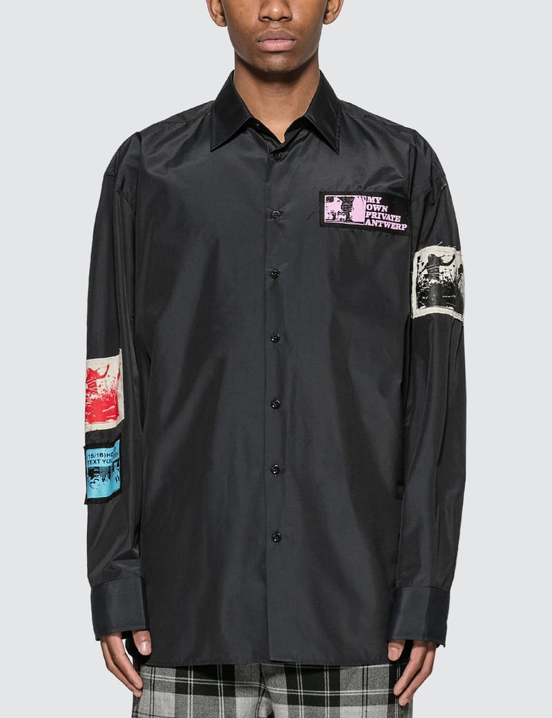 Raf Simons - Oversized Shirt With Patches | HBX - Globally Curated