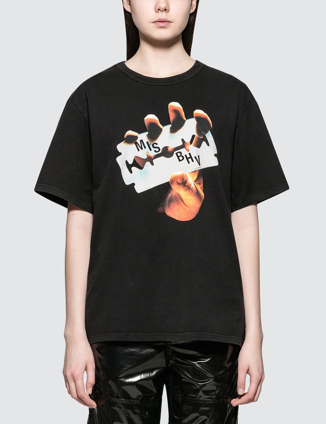 Misbhv - The Razor T-shirt Washed Black | HBX - Globally Curated ...