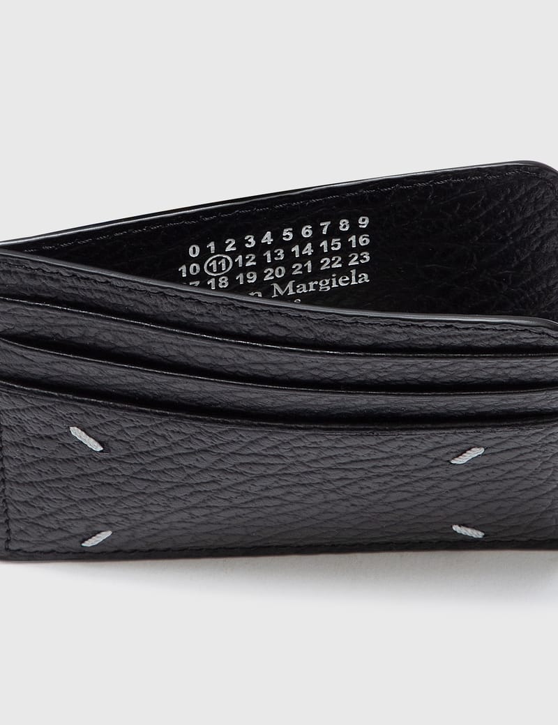 Maison Margiela - Grainy Leather Card Holder | HBX - Globally ...