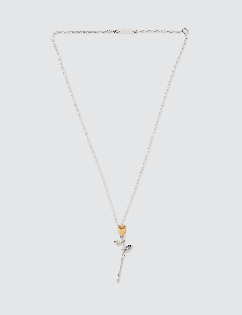 AMBUSH black Rose charm necklace | hartwellspremium.com