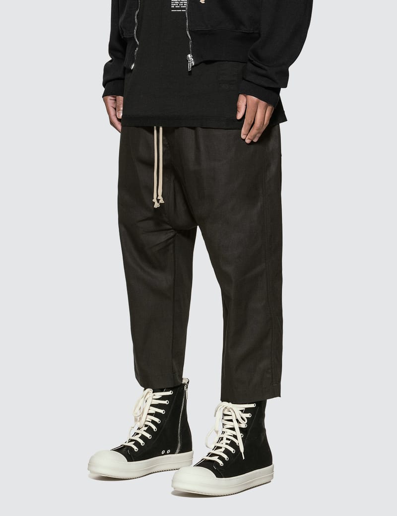 パンツ rick owens  drawstring cropped pants Rick Owens Drkshdw - Drawstring Cropped Track Pants | HBX