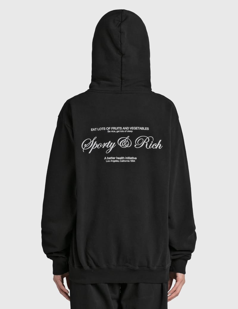 Sporty & Rich - Script Logo Hoodie | HBX - Globally Curated