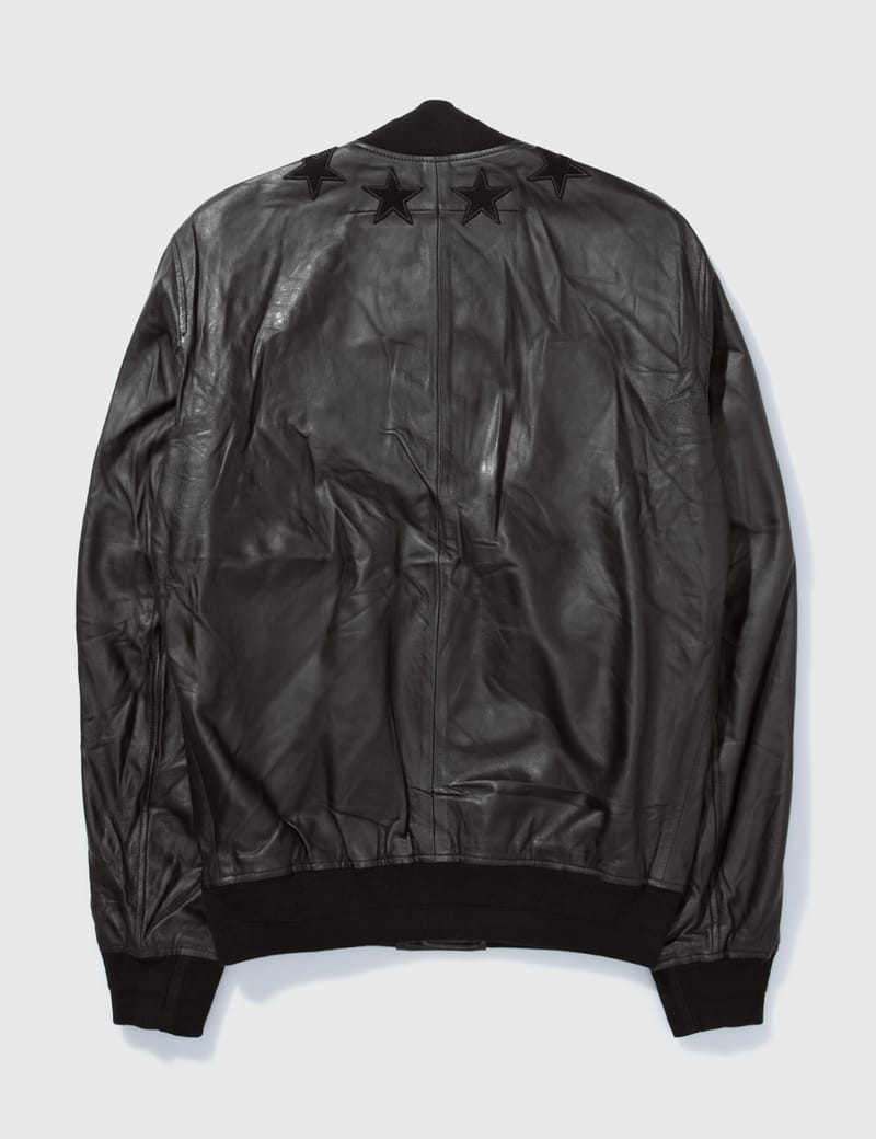 Givenchy leather 2024 bomber jacket