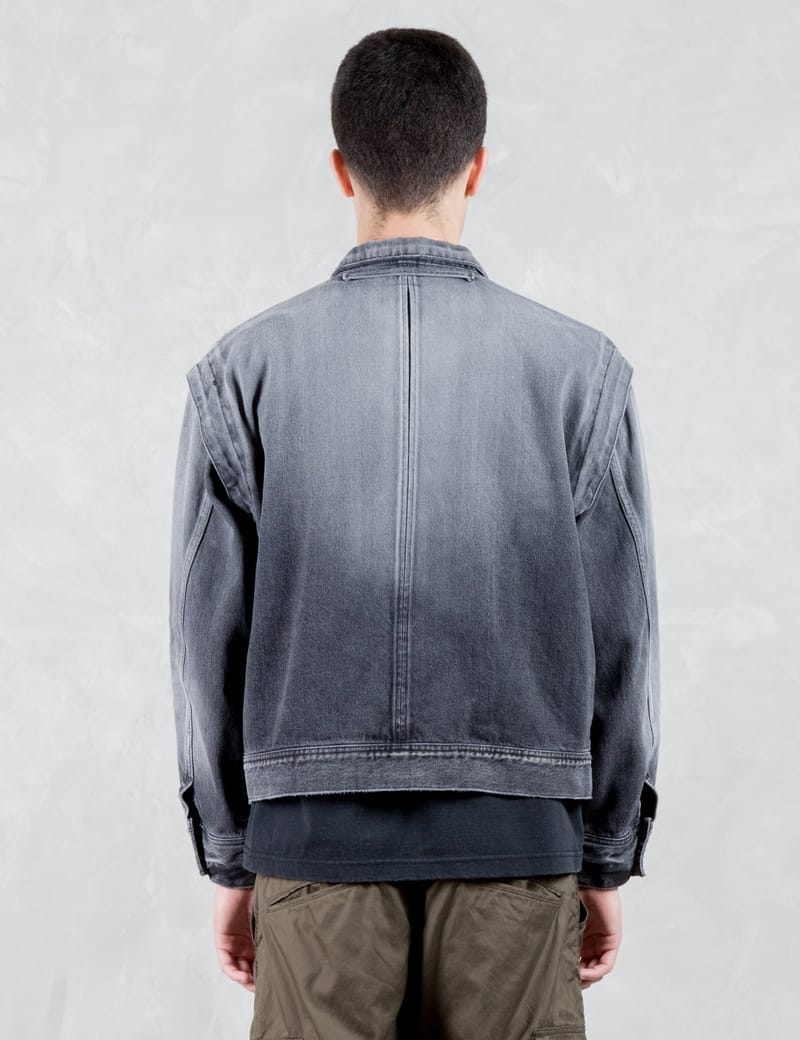 VALLIS BY FACTOTUM - Drop Shoulder Washed Denim Jacket | HBX