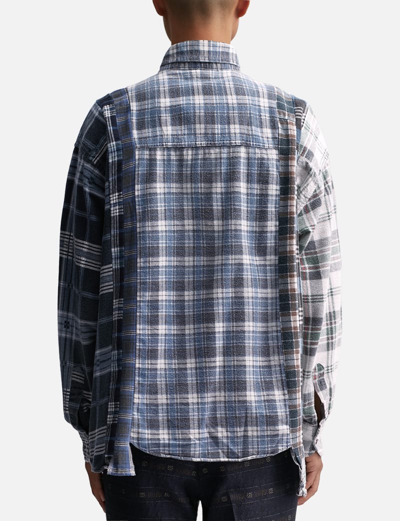 Needles - 7 Cuts Wide Flannel Shirt | HBX - Globally Curated
