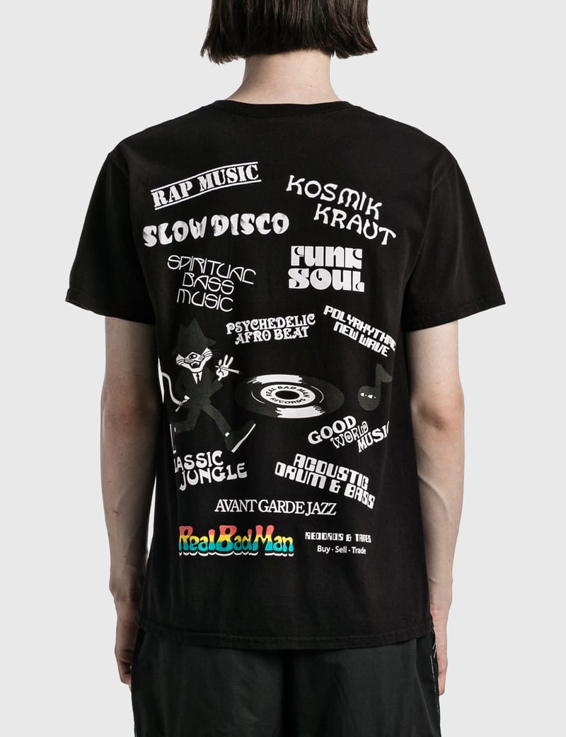 Real Bad Man - Records and Tapes T-shirt | HBX - HYPEBEAST 為您