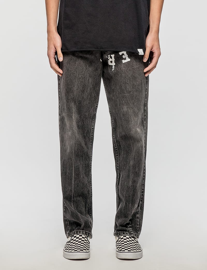 Warren Lotas - Distressed Levis 554 Jeans With White Hammer | HBX ...