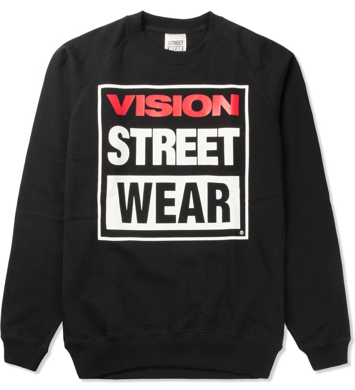 VISION STREET WEAR - Black Logo Fleece Sweater | HBX - Globally