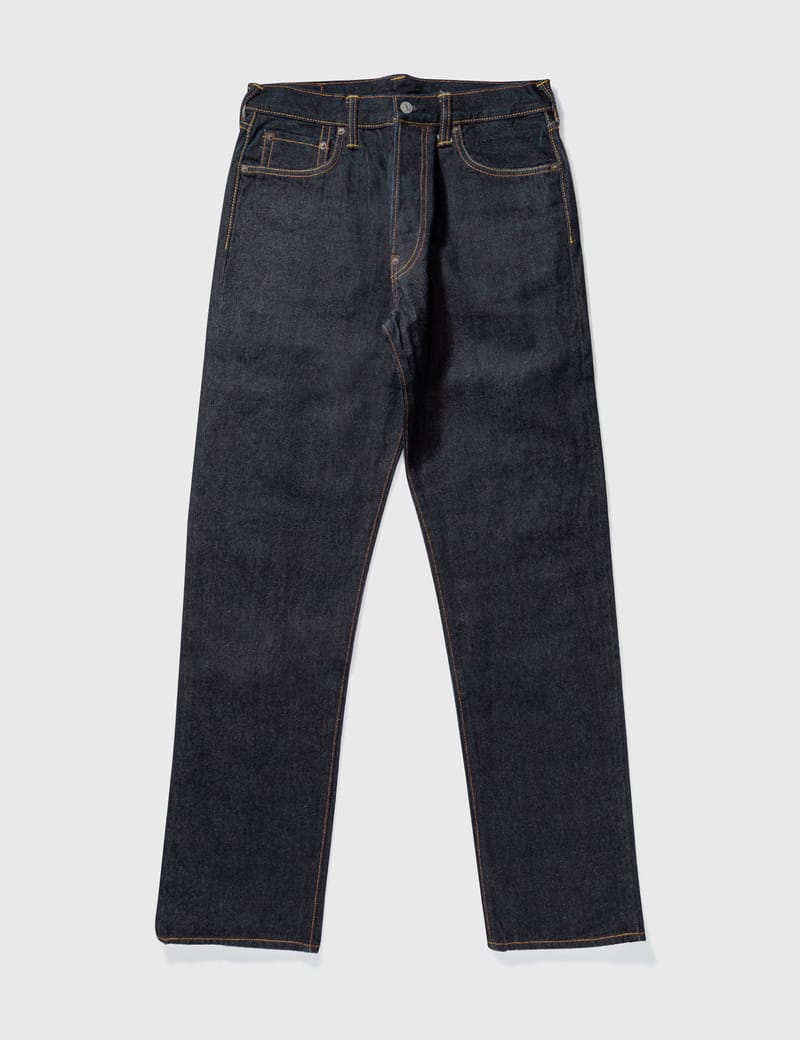 Evisu - Evisu Warrior Embroidery Unwashed Denim Jean | HBX