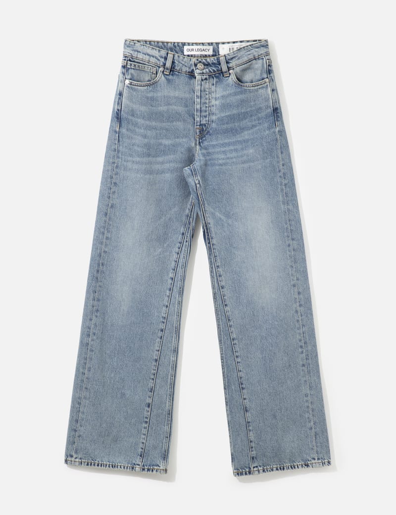 Our Legacy Treble Cut - Vintage indigo, wide-leg rope twill jeans