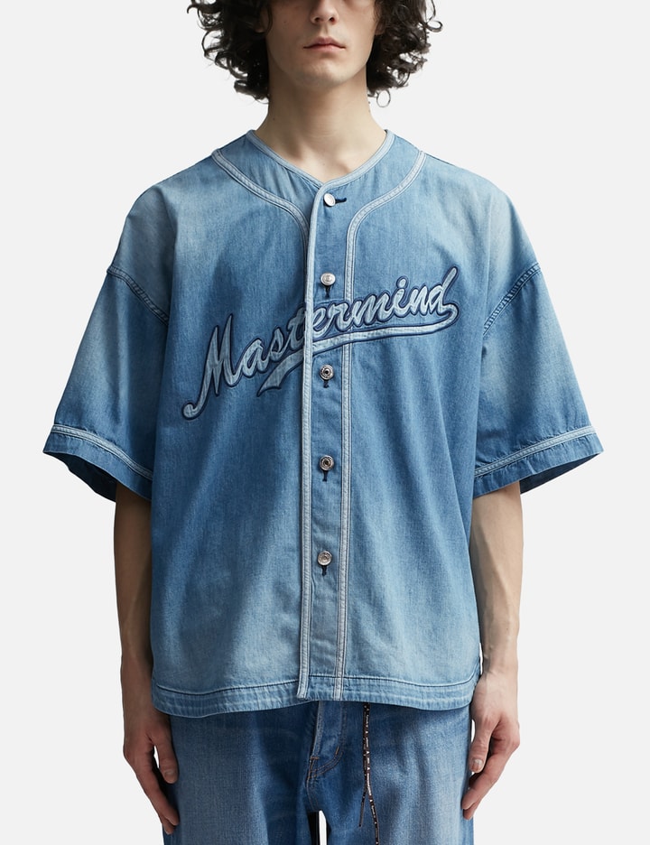 Mastermind Japan - Baseball Denim Shirt | HBX