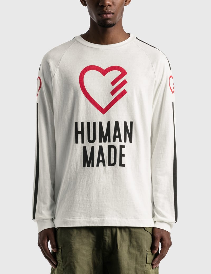 Human Made - Heart Long Sleeve T-shirt | HBX - ハイプビースト