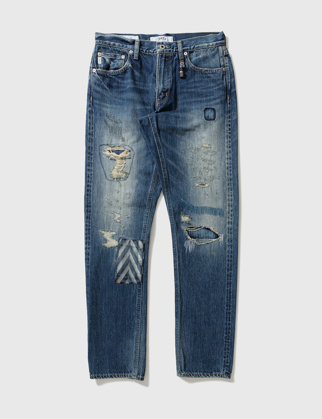 FDMTL - Slim Fit Straight Denim Jeans | HBX - Globally Curated Fashion ...