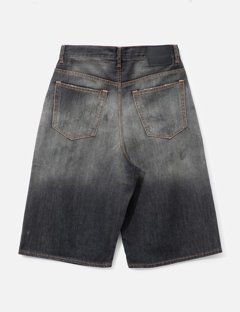 Acne Studios Denim Shorts Loose Fit - Relaxed black denim jorts