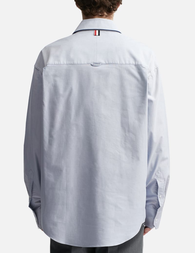 Thom Browne - Oversized 4-Bar Rep Stripe Oxford Shirt | HBX