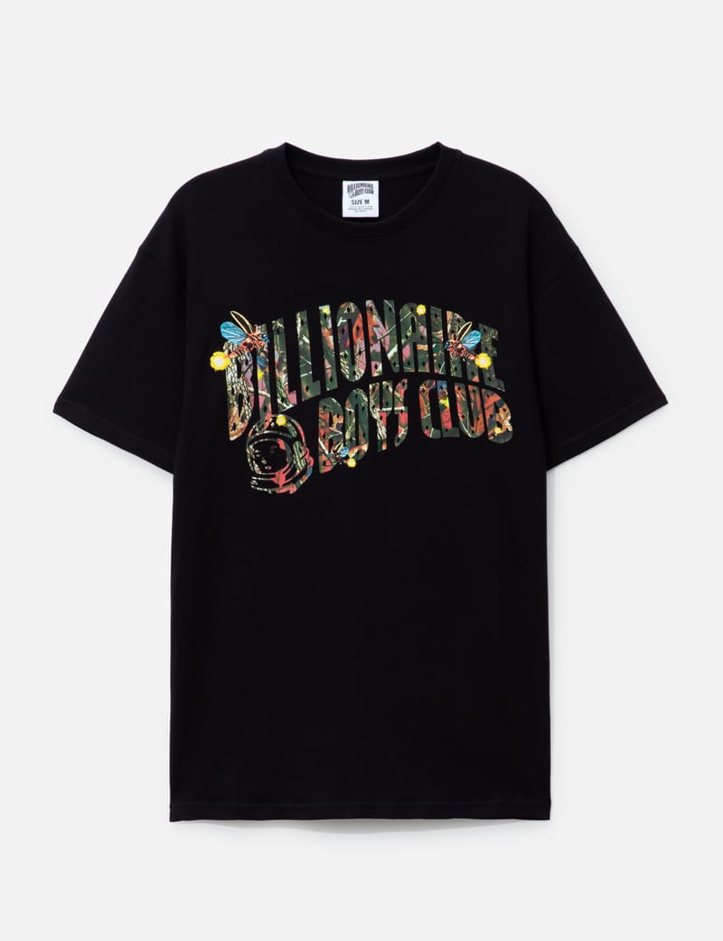 Billionaire Boys Club Mens Back Graphic Basic T-Shirt discount Cotton Short Sleeve Black