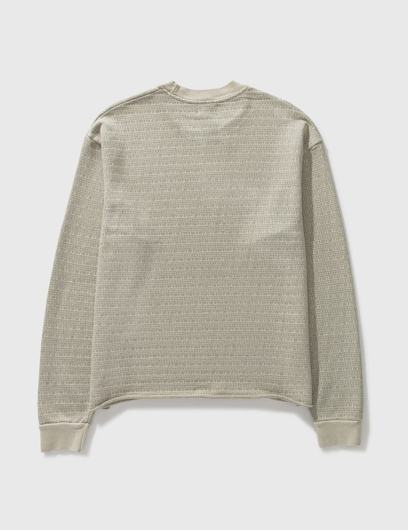 John Elliott - Raw Edge Jacquard Terry Crewneck | HBX - Globally