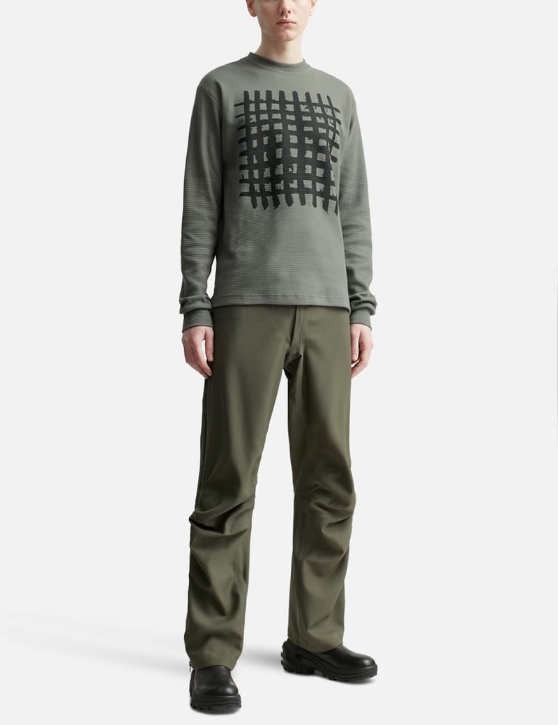 GR10K｜SHORT-SLEEVED ROUND NECK T-SHIRTS (Erik Kruell Me Gr10k Erik Kruell Mesh T-shirt In Grey | ModeSens