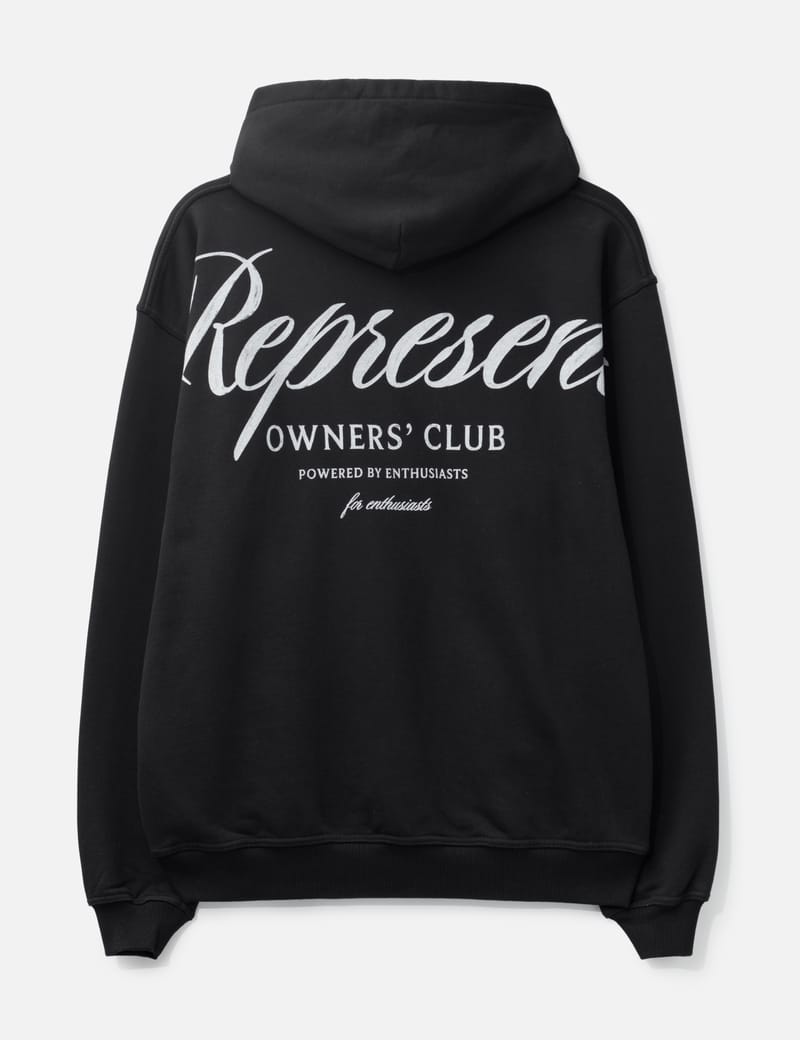Represent Represent Owners Club Script Hoodie - Heavyweight black