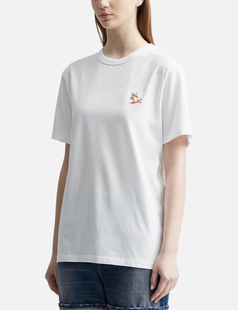 メゾンキツネ チラックス フォックス パッチ クラシック Tシャツ CHILLAX FOX PATCH REGULAR TEE-SHIRT | Maison Kitsuné