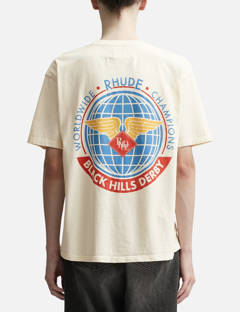Rhude - Rhude ワールドワイド Tシャツ | HBX - ハイプビースト ...