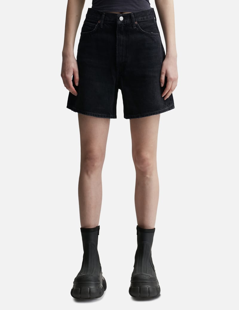 【Agolde】 Stella high-riseデニムショート AGOLDE Stella High Rise Denim Shorts in Deserted