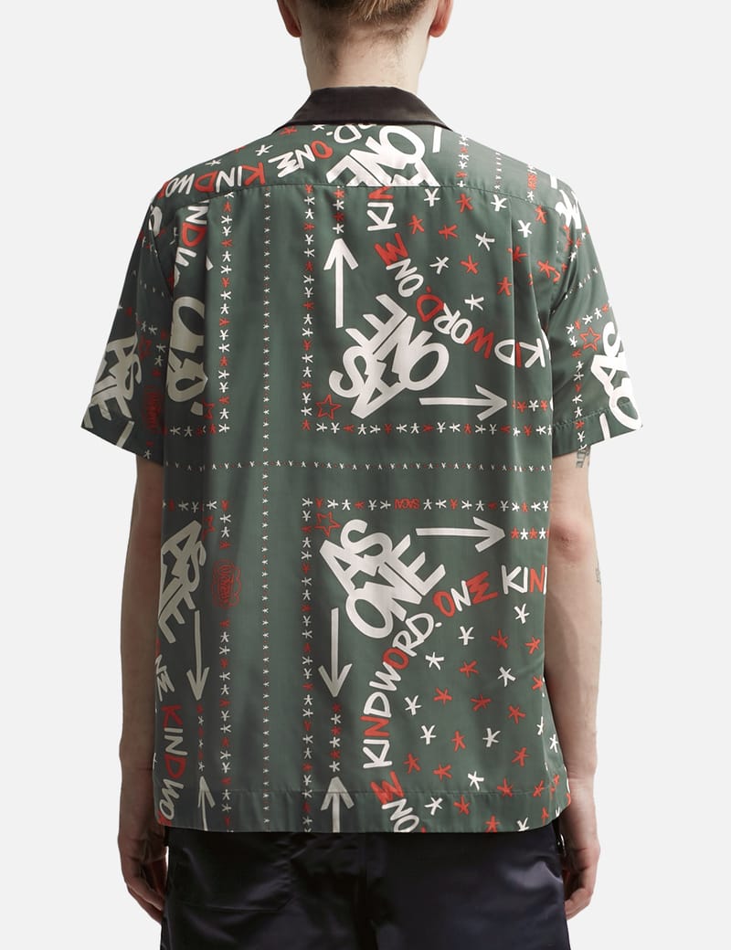 X Eric Haze Printed Shirt In Green