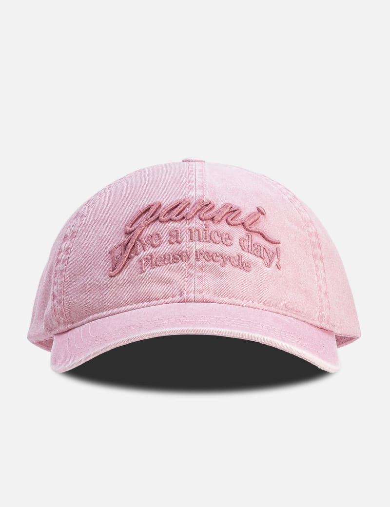 Ganni - Green Embroidered Logo Cap | HBX