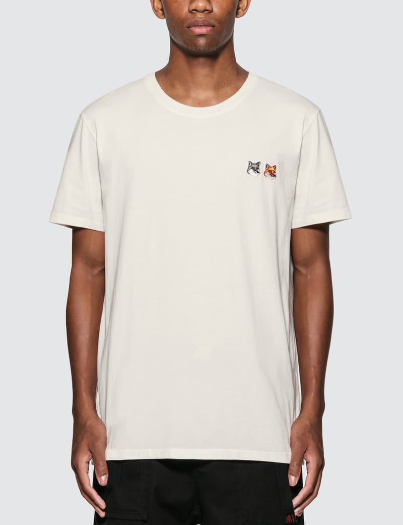 Maison Kitsuné - Double Fox Head Patch T-Shirt | HBX - ハイプ