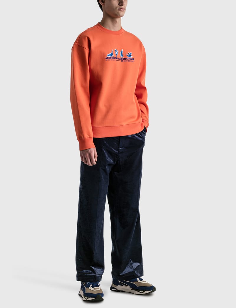 関税込★Maison Kitsune x Ader Error Yoga Blue Fox Sweatshirt Maison Kitsuné - Maison Kitsuné x Ader Error Yoga Blue Fox
