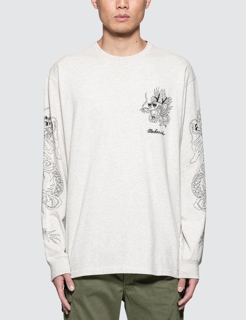 Maharishi - Stencil Dragon L/S T-Shirt | HBX - Globally Curated