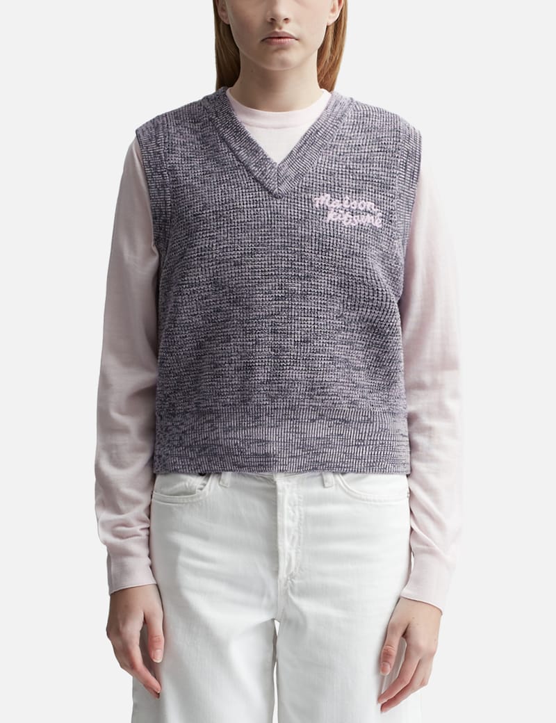 メゾンキツネ - Maison Kitsune Handwriting Cropped Vest | HBX