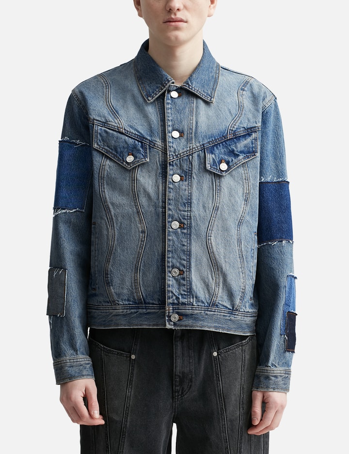 Andersson Bell - PATCHWORK DENIM JACKET | HBX - Globally Curated ...