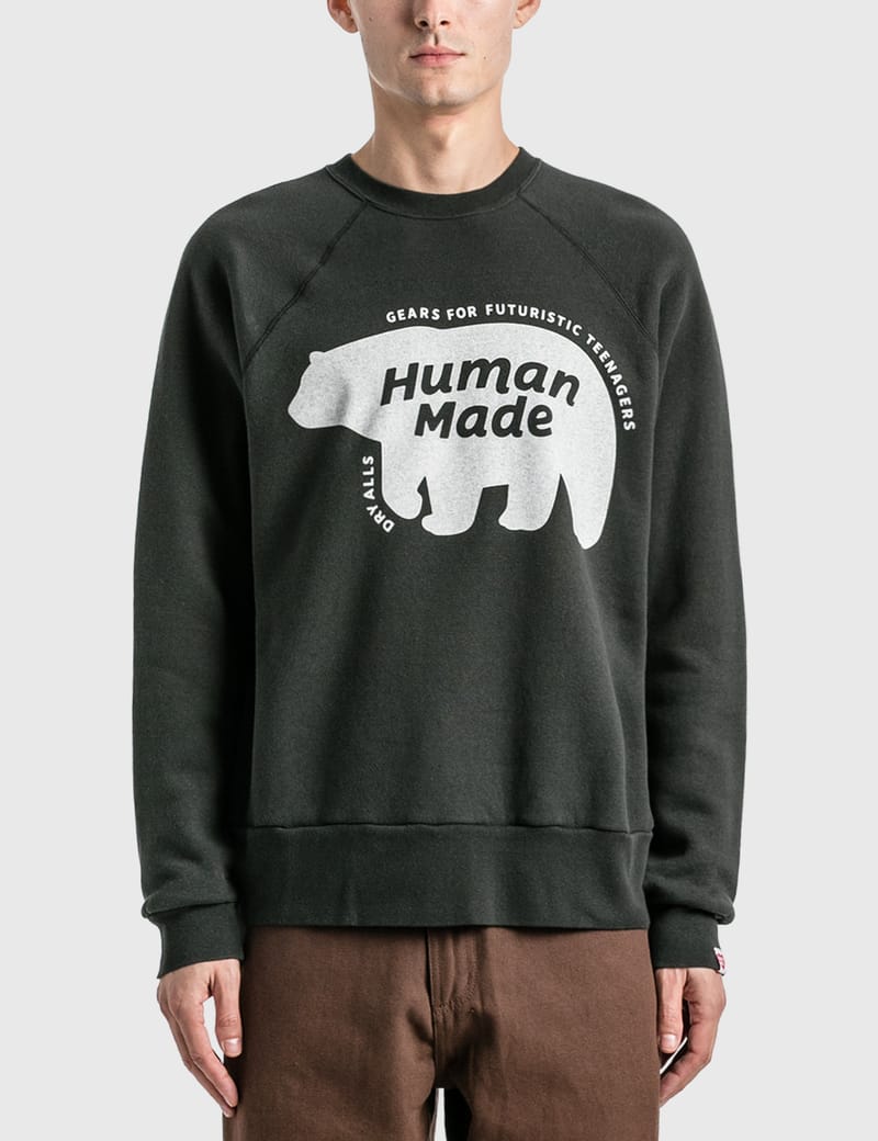 Human Made - Raglan Crewneck Sweatshirt | HBX - Globally Curated