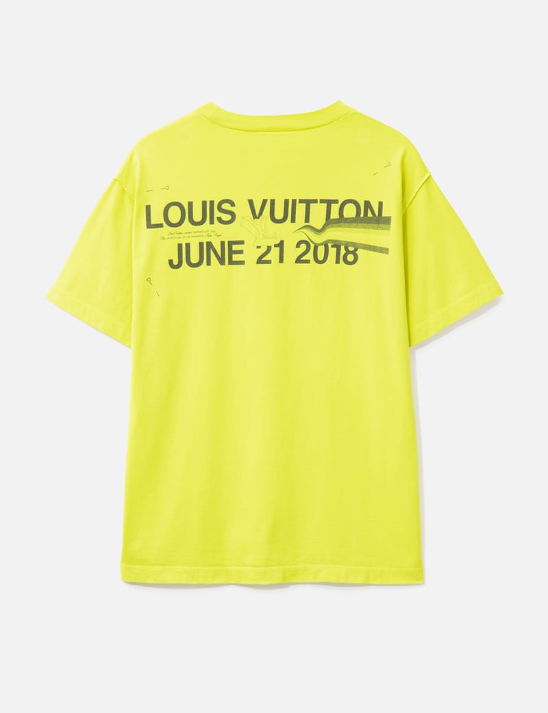 LOUIS VUITTON イエロー Tシャツ Mサイズ LOUIS VUITTON VUITTON(ルイ・ヴィトン) ヴィンテージエフェクト T