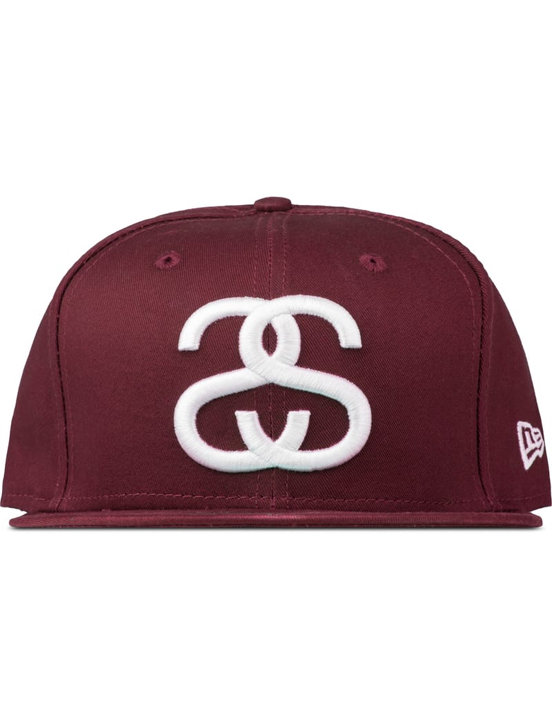 Stüssy - Burgundy Ss Link Fa15 New Era Cap | HBX - Globally